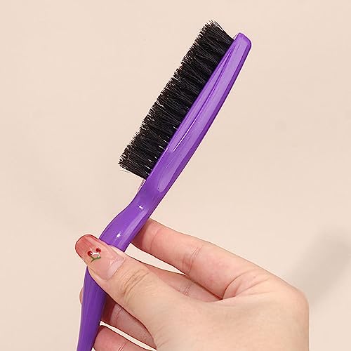 Boar Bristle Brush Comb Hair Teasing Brush For Women Men Salon Boar Bristle Beauty Styling Backcombing Brush For Women Hair Styling Accessory Hair Detangling Brush Hair Volumizing Comb Hair Smoothing - Image 8