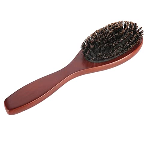 Boar Bristle Hair Brush for Women Men Kid, Soft Natural Bristles Brush for Thin and Fine Hair, Restore Shine and Texture, Set includes Bamboo comb