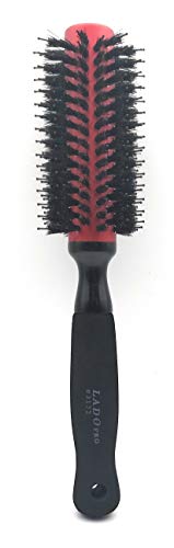 Boar & Nylon Bristle Round Hair Brush, 2 1/4 Inch, Lightweight Aluminum Barrel for Blow Drying