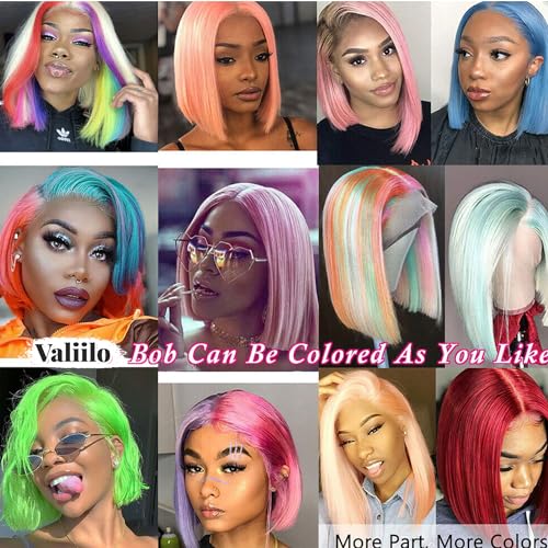 Bob Wig Human Hair 13x4 HD Lace Front Bob Wigs 10 Inch Chocolate Brown Short Bob Wigs Human Hair 180% Density Glueless Bob Wigs Human Hair Pre Plucked - Image 6
