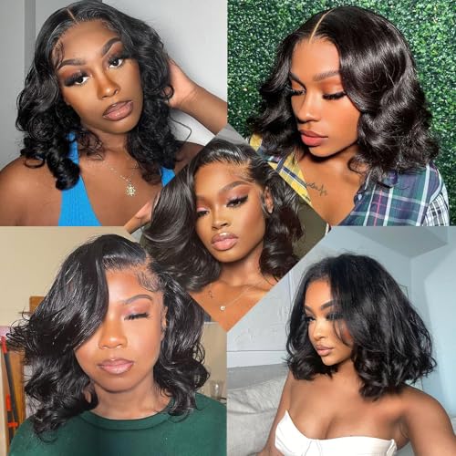 Bob Wig Human Hair 4/27 Highlight Ombre Honey Blonde HD Lace Front Wig Human Hair Body Wave Lace Front Wigs Human Hair Pre Plucked Frontal Wigs Human Hair 13X4 10 Inch - Image 6