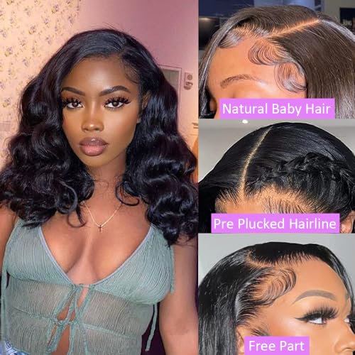 Bob Wig Human Hair 4/27 Highlight Ombre Honey Blonde HD Lace Front Wig Human Hair Body Wave Lace Front Wigs Human Hair Pre Plucked Frontal Wigs Human Hair 13X4 10 Inch - Image 2