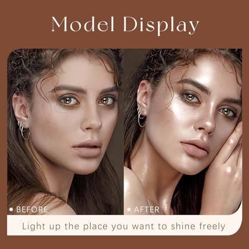 Body Glitter Spray, Sparkling Body Shimmer Mist, Brighten Luminizer Glow Illuminator Liquid Highlighter for Face Body Hair Moisturizing Non-Sticky Holographic Luster Shiny Makeup 50ml#Mermaid - Image 4