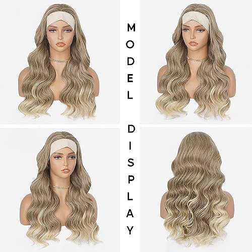 Soft Synthetic Body Wave Headband Wig for Black Women Natural Wavy Half Wig - Image 5