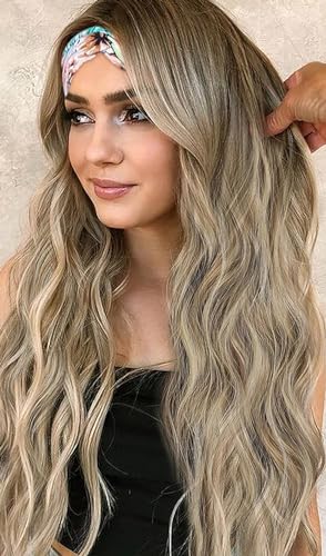 Soft Synthetic Body Wave Headband Wig for Black Women Natural Wavy Half Wig