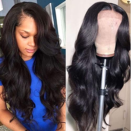 Body Wave Lace Front Wig 4x4 HD Lace Front Wigs Human Hair Pre Plucked Bleached Knots with Baby Hair 150% Density Human Hair Wigs for Women 100% Brazilain Virgin Human Hair Wigs(28inch) - Image 7