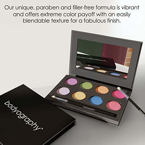 Bodyography Makeup Palette - Vibrant Eyeshadow with High Color Payoff (Pure Pigment Palette) - Image 6