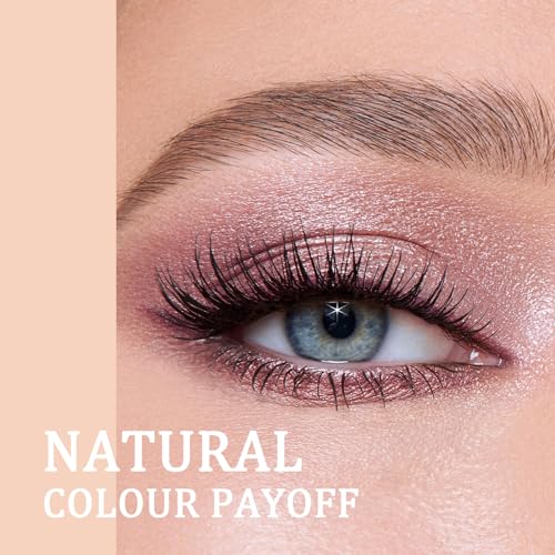 Boobeen Colorful Eyeshadow Palette, Blendable Shimmer and Matte Nudes Shades, 12 Pigmented Powder, Bright Eye Makeup Palette - Image 3