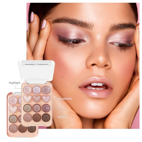 Boobeen Colorful Eyeshadow Palette, Blendable Shimmer and Matte Nudes Shades, 12 Pigmented Powder, Bright Eye Makeup Palette - Image 5