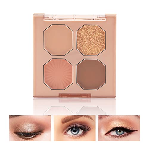 Boobeen 12 Shade Matte Glitter Eyeshadow Palette for Natural Everyday Looks