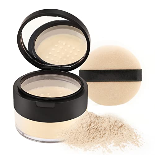Boobeen Translucent Loose Setting Powder for Oil Control, Lightweight Matte Finish, 30g
