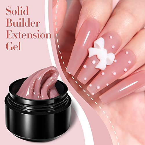 BORN PRETTY Nude Non-Stick Nail Extension Gel 15ml - Image 5