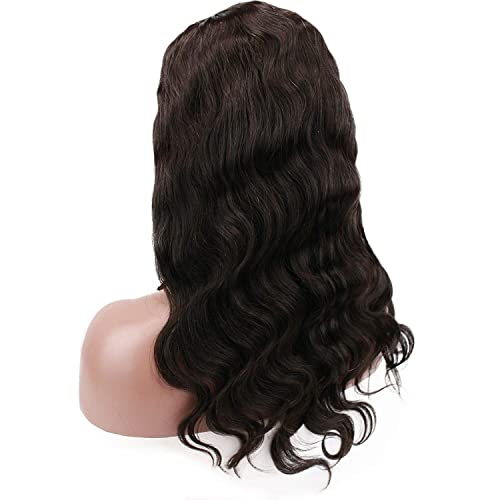 Brazilian Human Hair Natural Black Color Body Wave U Part Lace Front Wig with Baby Hair for Women 130% Density 22inch - Image 6