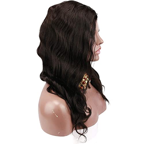 Brazilian Human Hair Natural Black Color Body Wave U Part Lace Front Wig with Baby Hair for Women 130% Density 22inch - Image 5