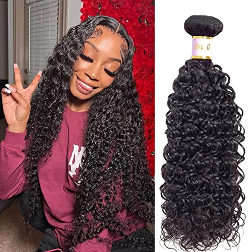 Brazilian Kinky Curly Bundles Human Hair 16 Inch 10A Weave Bundles Human Hair 100% Unprocessed Brazilian Virgin Curly Human Hair Bundles Natural Black 100g