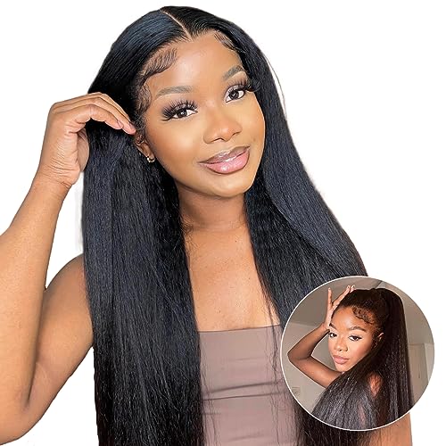 14 Inch 3 Bundles 1B Color Brazilian Kinky Straight 10A Human Hair Extensions