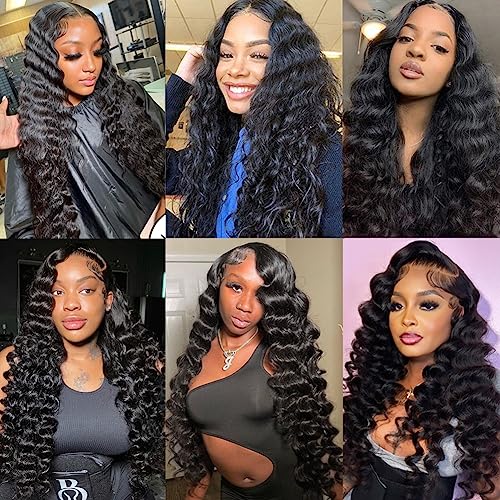 Brazilian Loose Deep Wave Human Hair 3 Bundles 24 26 28 Inch Loose Deep Curly Human Hair Bundles 100% Unprocessed Brazilian Virgin Loose Wave Human Hair Extensions Double Weft Natural Color - Image 6
