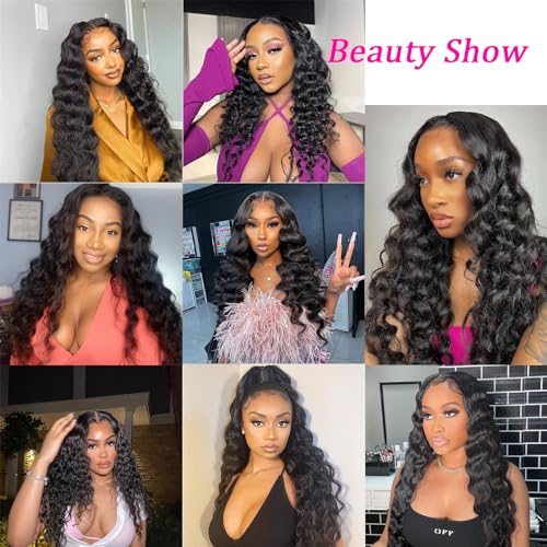 Brazilian Loose Deep Wave Human Hair Bundles with 4X4 Closure 10 12 14 Inch - Image 6