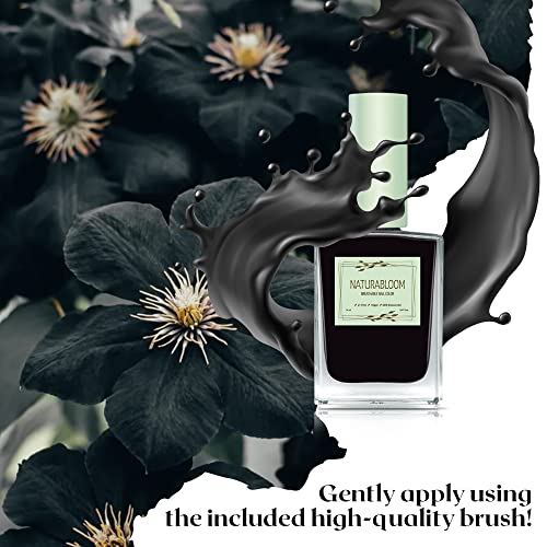 Breathable Premium Long Lasting Nail Polish (Dark Coal) - Vegan & Toxin-Free - Image 4