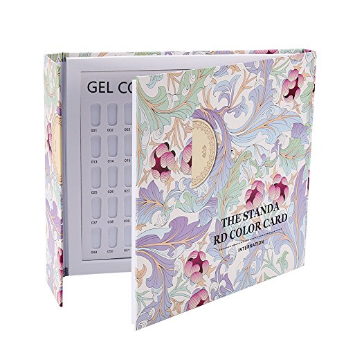 Brrnoo 120 Color Nail Display Book and Practice Cards for Salon Nail Art Charts