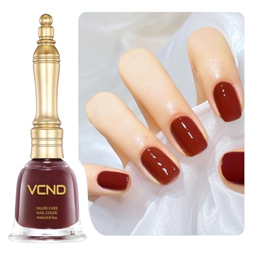 Burgundy Fast Drying Nail Polish, Water-Based, Odorless, Non-Toxic And Easy To Peel, (0.35fl.oz-10.5ml) Is Suitable For Salon Manicure And Home Manicure, Gifts For The Ladies