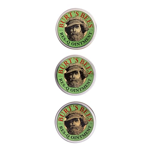 Burt's Bees 100% Natural Multipurpose Res-Q Ointment, 0.6 Oz - Pack of 3 (Package May Vary)