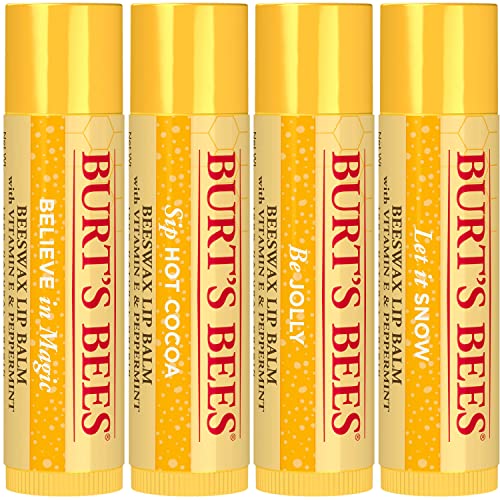 Burt's Bees Christmas Gifts, 4 Lip Balm Stocking Stuffers Products, Jingle Balms Set - Classic Beeswax Moisturizing Lip Balm - Image 17