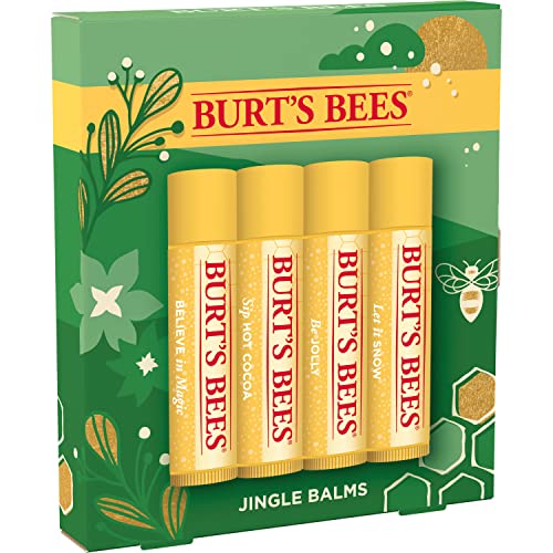 Burt's Bees Christmas Gifts, 4 Lip Balm Stocking Stuffers Products, Jingle Balms Set - Classic Beeswax Moisturizing Lip Balm - Image 8