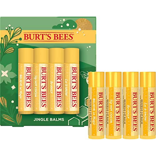 Burt's Bees Christmas Gifts, 4 Lip Balm Stocking Stuffers Products, Jingle Balms Set - Classic Beeswax Moisturizing Lip Balm - Image 16