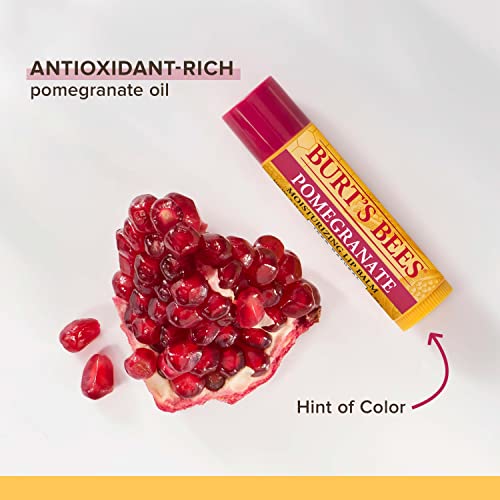 Burt's Bees Pomegranate Flavored Lip Balm 0.15 oz Hydrating Treatment - Image 3