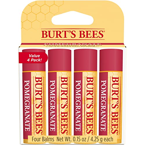 Burt's Bees Pomegranate Flavored Lip Balm 0.15 oz Hydrating Treatment - Image 2