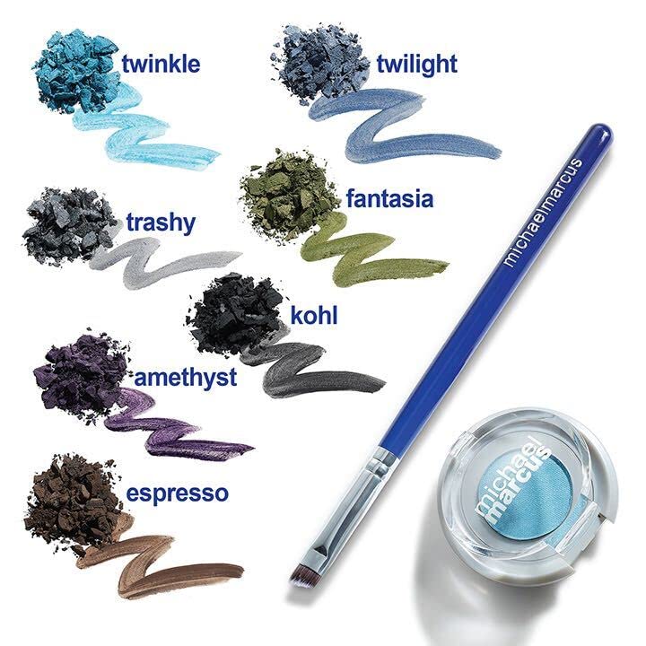 Cake Eyeliner and Brush Set - 2 Piece Water Activated Eyeliner with Professional Brush, Long-Lasting Smudge Resistant Amethyst Color, Cruelty Free and Paraben Free - Image 3