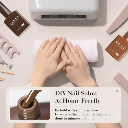 CANNI 30Pcs 9ML Hema-free Gel Nail Polish Set,Nude Brown Red Glitter Gold Gel Polish Kit Soak Off LED Nail Gel Polish Set Nail Art Starter Manicure Salon DIY at Home - Image 6