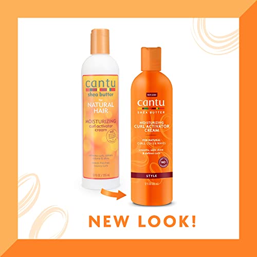 Cantu Leave-In Conditioning Repair Cream with Argan Oil, 16 oz (Packaging May Vary) & Moisturizing Curl Activator Cream with Shea Butter for Natural Hair, 12 fl oz - Image 6