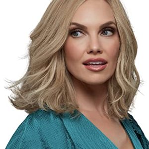 Carrie Petite Lace Front & Monofilament Human Hair Wig by Jon Renau in 24BRH18, Length: Medium