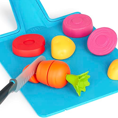 Casdon Joseph Joseph Toys - Chop2Pot - Super Safe Kitchen Playset for Kids with Foldable Chopping Board & Choppable Play Food - For Children Aged 2+ - Image 7