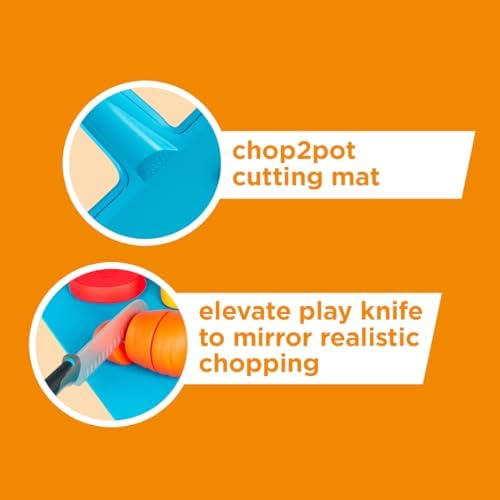 Casdon Joseph Joseph Toys - Chop2Pot - Super Safe Kitchen Playset for Kids with Foldable Chopping Board & Choppable Play Food - For Children Aged 2+ - Image 5