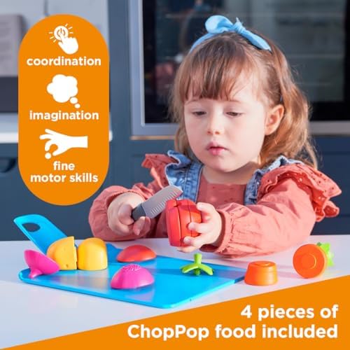 Casdon Joseph Joseph Toys - Chop2Pot - Super Safe Kitchen Playset for Kids with Foldable Chopping Board & Choppable Play Food - For Children Aged 2+ - Image 3