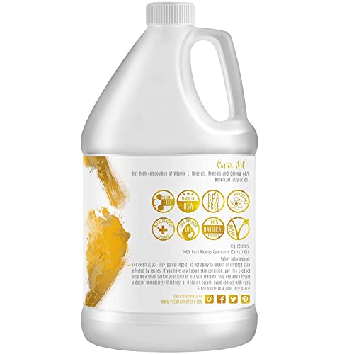 1 Gallon Castor Oil Hair Growth Serum for Healthy Hair and Scalp Care - Image 2