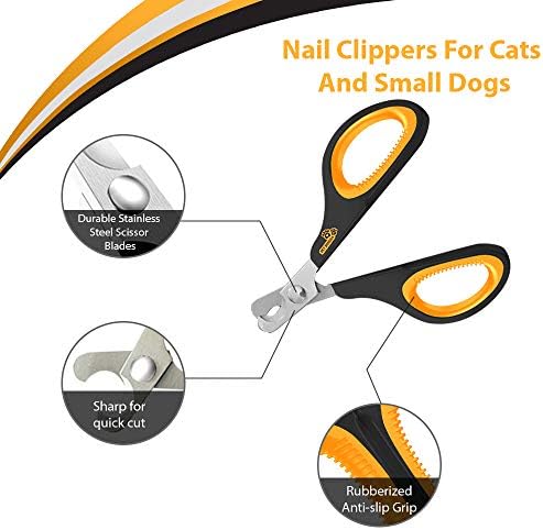 Cat Nail Clipper - Professional Cat Claw trimmer & Cat Claw Clipper - Cat Nail Trimmers Suits All Small Animals such as Dogs, Cats, Puppies, Kittens, Birds, Hedgehogs, ferrets, rabbits, hamsters .. - Image 5