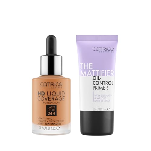 Catrice Vegan HD Foundation 70 with Mattifier Primer, 30ml, for Flawless Skin