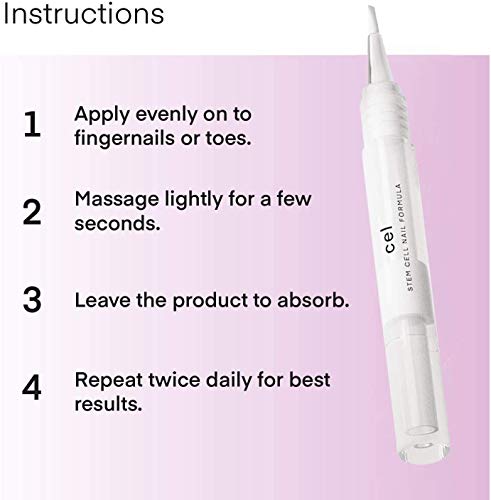 Cel MD Cuticle Oil Pen 2 Pack Nail Strengthener Repair Serum for Damaged Nails - Image 6