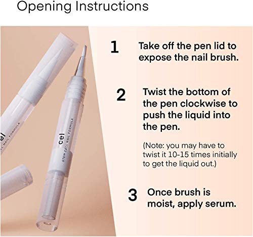 Cel MD Cuticle Oil Pen 2 Pack Nail Strengthener Repair Serum for Damaged Nails - Image 5