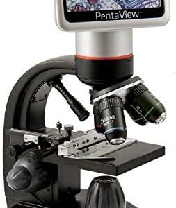 Celestron – PentaView LCD Digital Microscope– Biological Microscope with a Built-in 5MP Digital Camera – Adjustable Mechanical Stage –Carrying Case and 4GB Micro SD Card