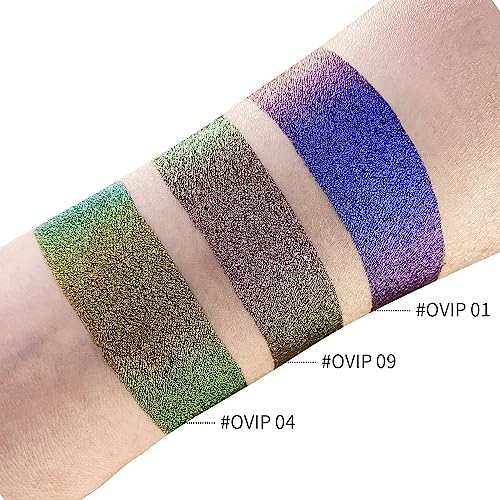 CHARMACY Chameleon Glitter Eyeshadow, Liquid Shimmer Sparkle High Pigment Duochrome Eye Shadow, Longer-Lasting With No Creasing Eye Cosmetics, 1.6g (#09 - Image 5