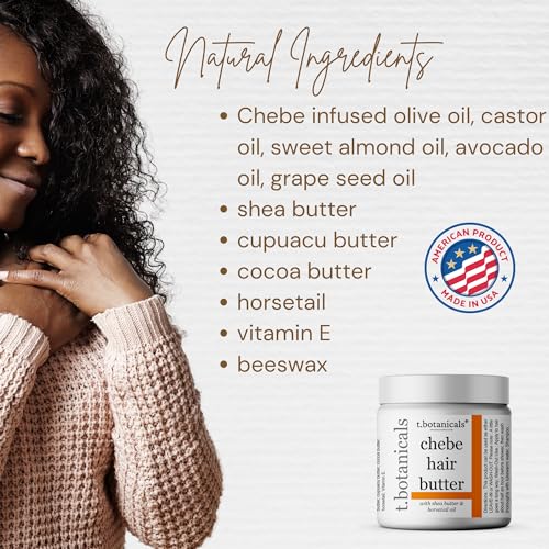 Chebe Butter for Hair Growth, Chebe Hair Butter for Hair Growth Thickening with Horsetail (Unscented, 8 oz) - Image 5