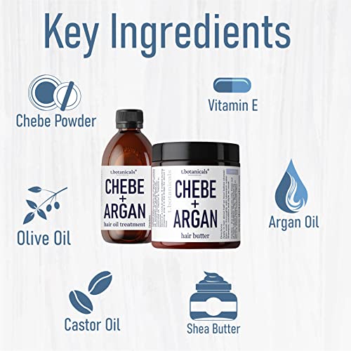 Chebe Butter and Argan Oil Set for Deep Hydration and Nourishment, 8 oz - Image 2