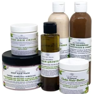 Chebe Hair Growth Kit with Lemongrass and Rosemary, 4 oz, for Healthy Hair Growth
