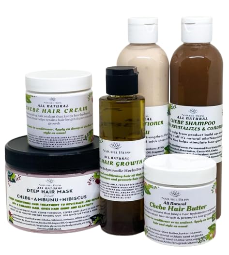 Chebe Hair Growth Kit with Lemongrass and Rosemary, 4 oz, for Healthy Hair Growth