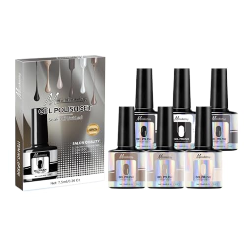 Chip-Resistant Gel Polish Nail Kit with Quick Dry Topcoat for Salon-Quality Home Manicures 10ml